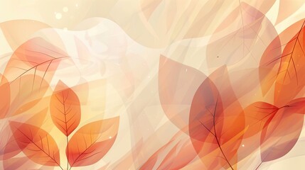 Soft autumn background with earthy tones geometric shapes and delicate light rays