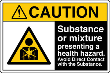 Obraz premium ANSI Z535 Safety Sign Marking...