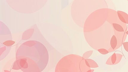 Obraz premium A fresh spring wallpaper with simple geometric shapes and a soft gradient background