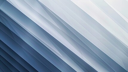 Obraz premium Monochromatic geometric wallpaper with sharp diagonal lines over soft blue gradients