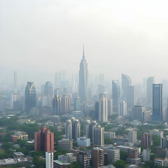 Fototapeta premium Urban skyline of Nanning in Guangxi province in China