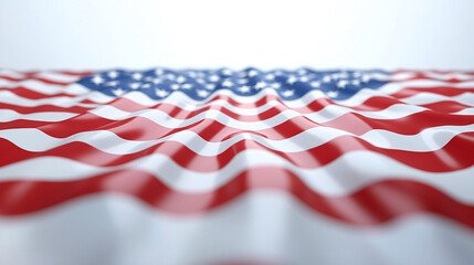 American Flag Wave Close Up