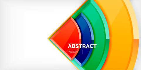 Triangle circles background. Vector Illustration For Wallpaper, Banner, Background, Card, Book Illustration, landing page