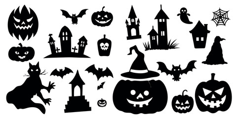 set of halloween VECTOR