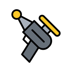 Superhero gun icon