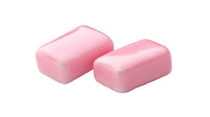 pink soap isolated on white