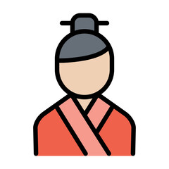 Chinese warrior icon