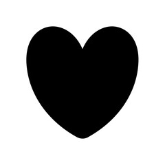 Heart, love, romance or valentine's day vector icon for apps and websites
