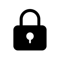 Lock icon. Flat security symbol. Vector illustration.