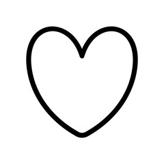 Heart, love, romance or valentine's day vector icon for apps and websites
