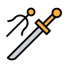 Chinese warrior weapon icon