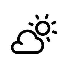 Weather icon. vector illustration. color editable