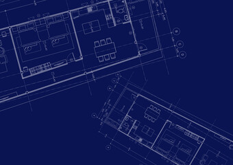 Floor plan designed building on the drawing.