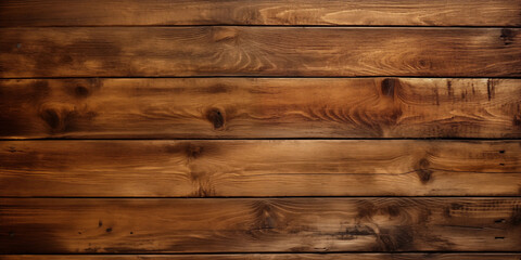 Naklejka premium Brown Wooden Planks Texture Background