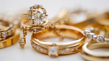 Diamond Rings Close Up.