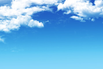 背景素材_青空と雲