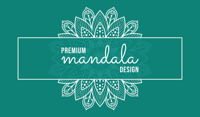 Detailed circular Floral Mandala design
