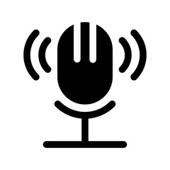 Microphone icon template