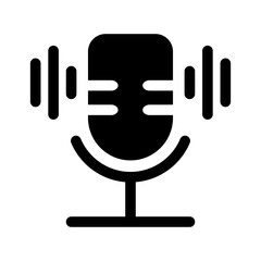 Microphone icon template