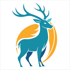 Deer vector design logo 24