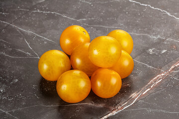 Ripe tasty yellow cherry tomato