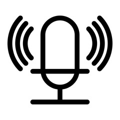 Microphone icon template