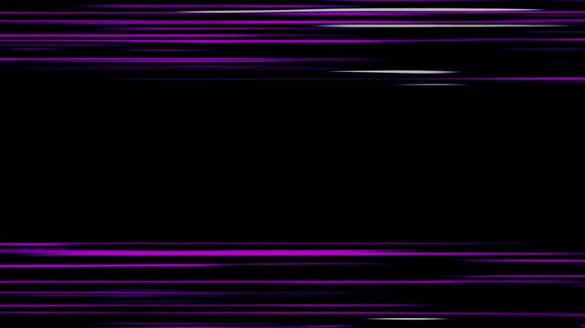 Animation purple speed lines on black background.