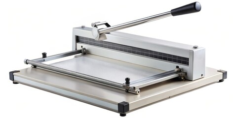 High-quality paper cutter features a durable, sharp blade and a precision-adjustable cutting guide for effortless,