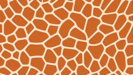 Seamless pattern of brown and white giraffe skin.