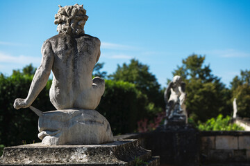 Fototapeta premium The gardens of the imperial palace in Compiègne, France
