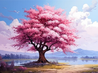 Gorgious Beautiful untouched nature with sun shine