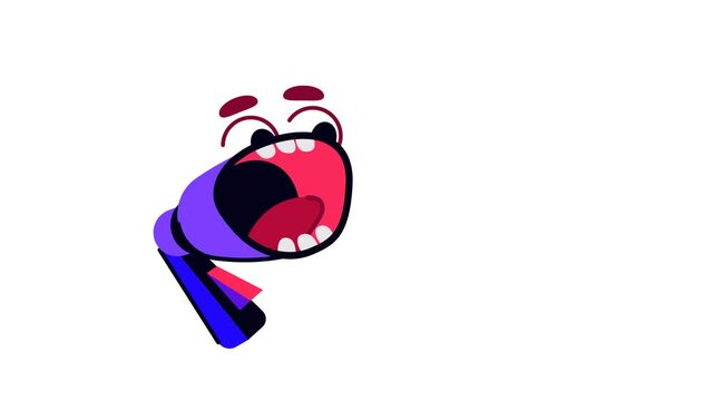 cartoon oof megaphone special offer sticker on transparent background