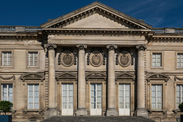 The columns of the imperial palace in Compiègne, France