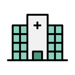 Obraz premium Hospital icon