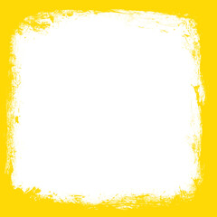 Distressed Grunge Frame with Bold Paint Brushwork