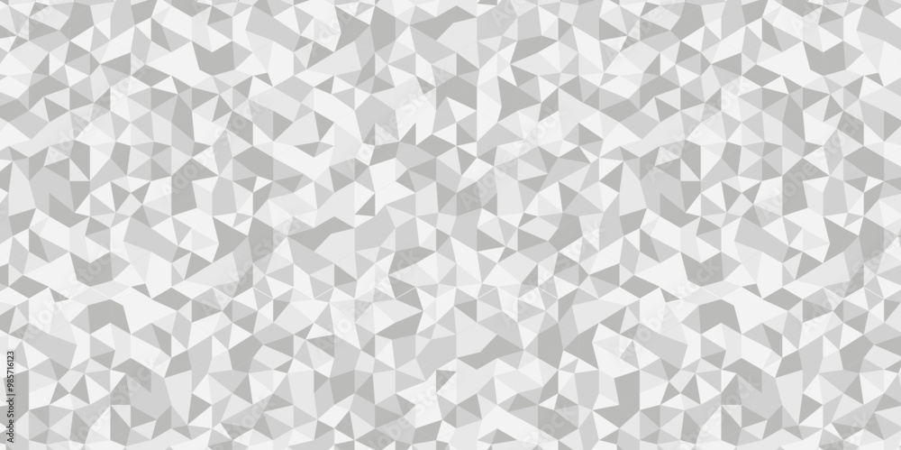 Wall mural abstract triangle polygonal white background. modern abstract geometric polygon background. seamless