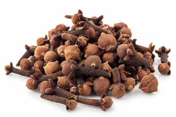 Fototapeta premium A fresh Cloves and Cloves Power isolated on white