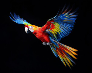 Obraz premium red and yellow macaw