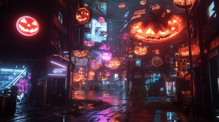 Halloween Cyberpunk Alley.