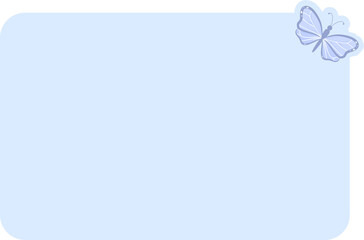 Butterfly Text Box Cute Background Frame