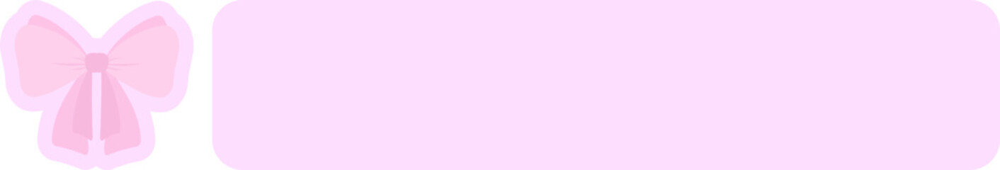 Cute Ribbon Listing Bow Point Text Box