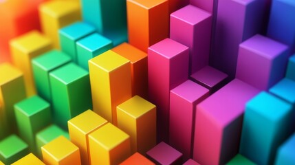 Obraz premium Abstract Colorful Blocks Background.