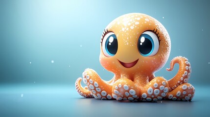 Azure Marine Invertebrate Toy in Liquid Water