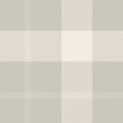 Gray tartan plaid fabric seamless pattern of check background tartan with a textile fabric plaid texture. Tartan Scotland seamless plaid pattern vector. Retro background fabric.
