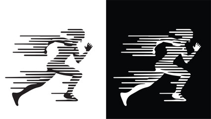 Social Media Logo design black and white