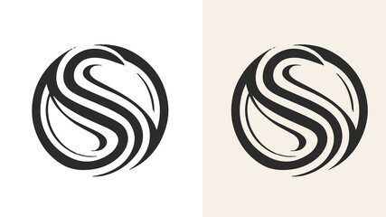 Social Media Logo design black and white