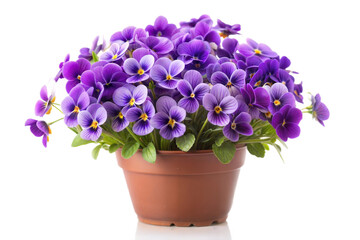 Vibrant Violet Flower Bouquet in Pot