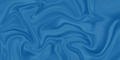 Luxury waves cloth blue silk and fabric. Soft wave flowing curtain smooth satin silk. Abstract background luxury cloth or liquid wave silk satin background.