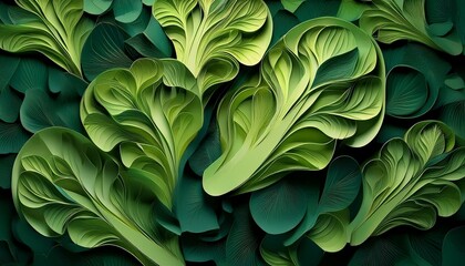 Fototapeta premium Ilustración colorida para fondo de pantalla de fruta y verdura cortada. Arte abstracto