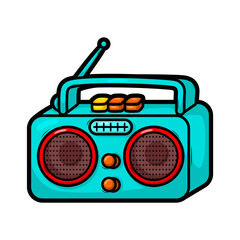 cartoon  classic radio illustration art